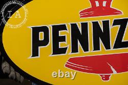 Double-Sided Aluminum Pennzoil Sign