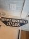Double Sided Croton On The Hudson Metal Enamel Sign