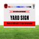 Double Sided Custom Yard Sign (100-unit) 24x18 Custom Personalized Lawn Sign