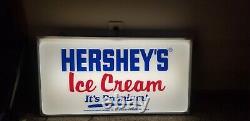 Double Sided HERSHEY'S Ice Cream Its Premium! Light Up Advertising Sign