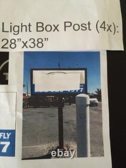 Double-Sided LED Lightbox Sign Commercial Outdoor Signs 28 X 38