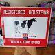 Double Sided Metal Cow Sign Vintage