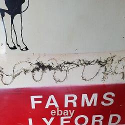 Double Sided Metal Cow Sign Vintage