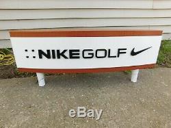 Double Sided Nike Golf Store Sign Display 30 x 12 With Legs