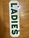Double Sided Porcelain Sinclair Ladies Restroom Sign #jh