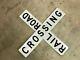 Double Sided Railroad Crossing Sign Reflective 4ft X 4ft