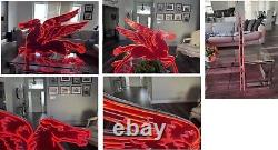 Double-Sided Red Neon Mobil Pegasus Sign