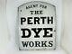 Double Sided Scottish Enamel Advertising Sign For Dyers, C 1890's