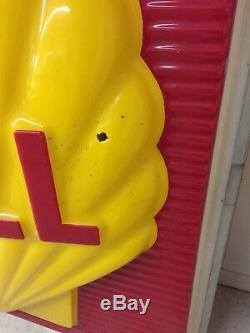Double Sided Shell Sign In Frame 61 1/2 X 59 1/2