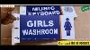 Double Sided Sign Board Metal Name Plate For Classroom Double Side Classroom Name Plate