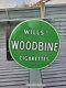 Double Sided Wills Woodbine Cigarettes Enamel Sign Advertising Porcelain 17 Dia