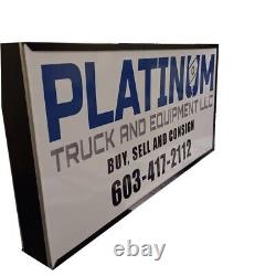 Double sided BOX SIGN & Graphic, Face 1/8'' 36x96x10'' Extruded Aluminum