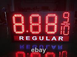 Double sided LED Gas Price Sign 12 X 40 Red or Green Financing Available