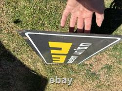 Double sided ORIGINAL Vintage WESTERN UNION Sign PORCELAIN 30 X 15