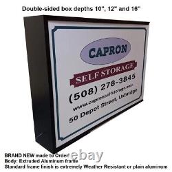 Double sided OUTDOOR LED LIGHTBOX SIGN, 24x72x10'' With GRAPHIC & LAMINATE
