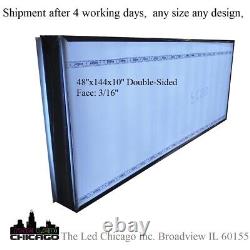 Double sided OUTDOOR LED LIGHTBOX SIGN, 24x72x10'' With GRAPHIC & LAMINATE