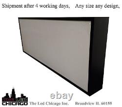 Double sided OUTDOOR LED LIGHTBOX SIGN, 24x72x10'' With GRAPHIC & LAMINATE