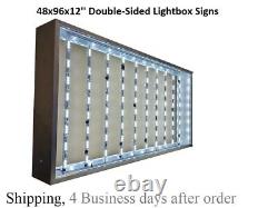 Double sided OUTDOOR LED LIGHT BOX SIGN with Graphic, and clear lami 48x72x10'