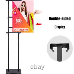 Double-sided Sign Holder 5 pcs Height Adjustable up to 82 Poster Stand