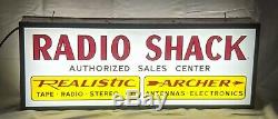 Double sided illuminated Radio Shack Sign