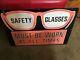 Double Sided Porcelain Safety Glasses Sign