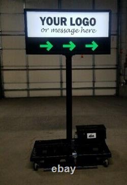 Drive Thru Sign, Directional Lightbox signs, Enter & Exit, Parking