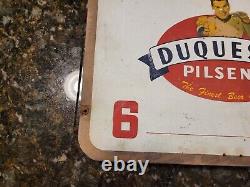 Duquesne Beer Sign- Double Sided! Rare Vintage Price Sign