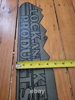 Early Vintage Independent Lock Company ILCO Keys Diecut Double Sided Metal Sign