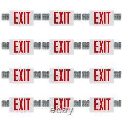 Exit Sign with Emergency Lights, LED Emergency Exit Light with Battery Backup