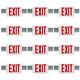Exit Sign With Emergency Lights, Led Emergency Exit Light With Battery Backup