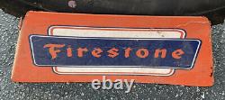 FIRESTONE Antique Tires Display Stand Double-sided. RARE Have Not Seen This