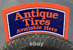 FIRESTONE Antique Tires Display Stand Double-sided. RARE Have Not Seen This