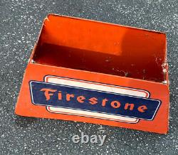 FIRESTONE Antique Tires Display Stand Double-sided. RARE Have Not Seen This