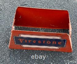 FIRESTONE Antique Tires Display Stand Double-sided. RARE Have Not Seen This