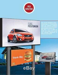 FRONT Access 4' x 8' Double Sided Full Color LED Digital Sign 10MM Programmable