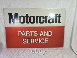 Ford Motorcraft Parts and Service Metal Sign Double Sided Ford Dealership