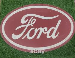 Ford Porcelain Advertising Sign 36'' Inches Double Sided