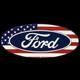 Ford Porcelain Enamel Sign 40x20 Inches Double Sided