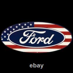 Ford Porcelain Enamel Sign 40x20 Inches Double Sided