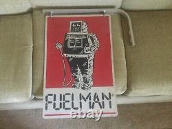 Fuelman 16 x 24 double sided porcelain sign withbracket