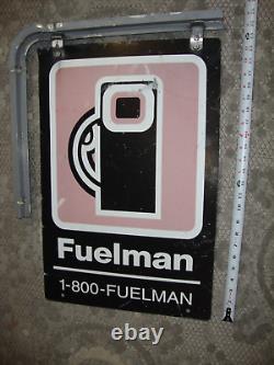 Fuelman Metal Sign, Double-Sided with Mount (24 x 16) Gas & Oil
