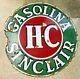 Gas Station Sinclair Hc 48 Inches Porcelain Sign Double Sided Spanish Rarest