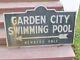 Garden City Swimming Pool Member's Only Cast Metal Double Sided Sign