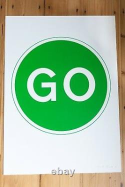 Gavin Turk Signed double sided Print Stop and Go (Limited edition 100)