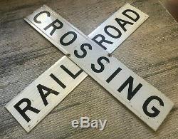 Genuine Railroad Crossing Sign-Double Sided R&R Sign 48 x 9