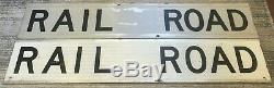 Genuine Railroad Crossing Sign-Double Sided R&R Sign 48 x 9