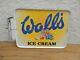 Genuine Vintage 1980's Walls Ice Cream Sign Metal Double Sided Free Uk Post