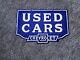 Giant Vintage 1950's Chevrolet Double-sided Porcelain Sign 30 X 20