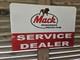 Giant Vintage Mack Truck Double-sided Porcelain Sign, Great Find, 30 X 20