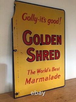 Golden Shred / Silver Shred Marmalade Double Sided Advertising Sign